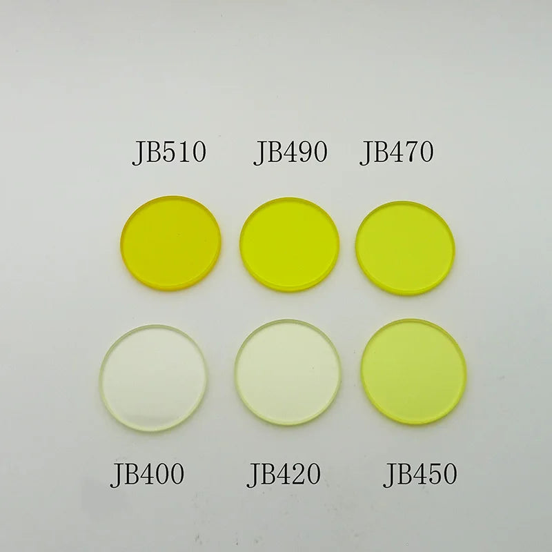 Colored Glass Long-Wave Pass Filter D25*2Mm,central Wavelength 260-1000Nm,transparent To Visible Light,red Light, Infrared Light