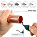 70mm Large Pipe Cutter Kit - Fits 1/4" to 2" Nominal 2.7" Actual OD - Professional Tubing Cutter w/ SKD11 Blades for HVAC Plumb