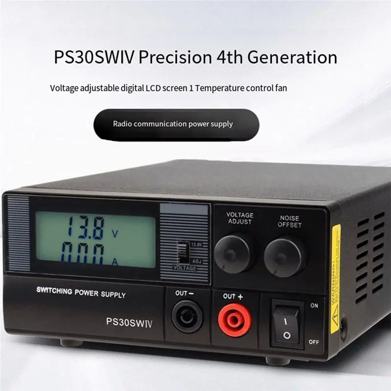 【CYBER MONDAY】For QJE PS30SWIV 13.8V 30A Adjustable Linear Power Supply DC Power Supply Communication Switching Function EU Plug