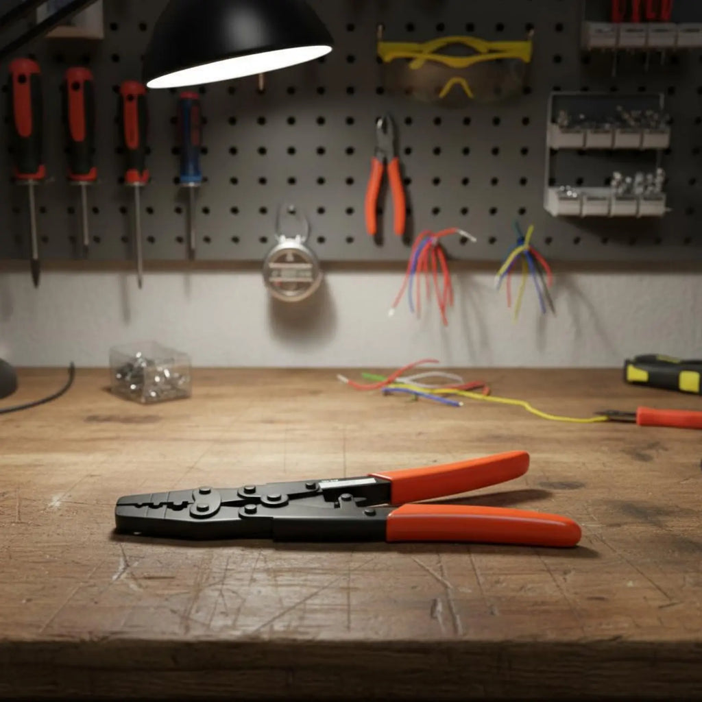 Ratchet Crimping Plier Labor-Saving Wire Connector Crimping Tool Terminal Crimper Easy to Use Wiring Pliers for DIY Hobbyists