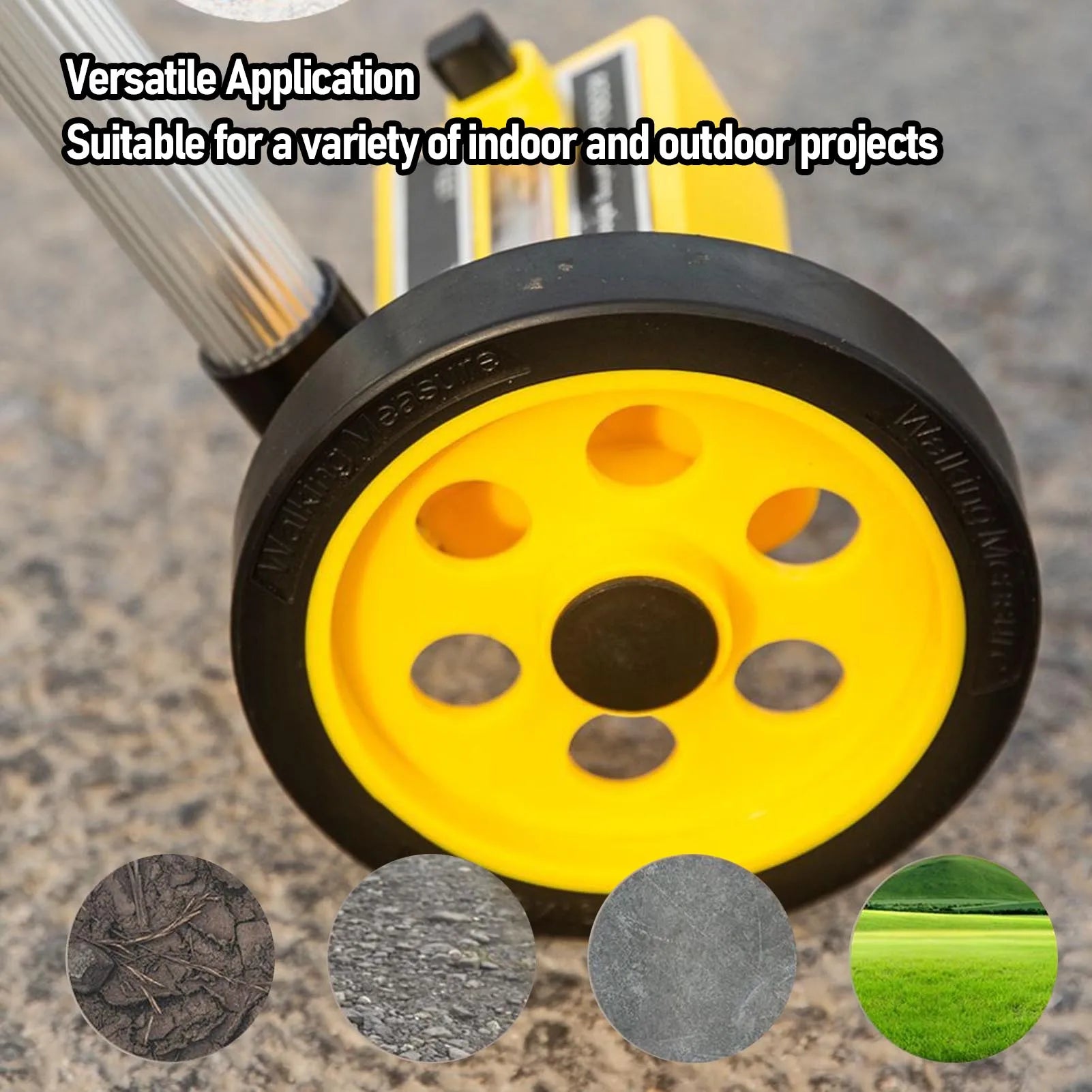 Distance Measuring Wheel Measuring Wheel Extendable Accurate Portable Metric Distance Rolling Measurement Wheel for Construction