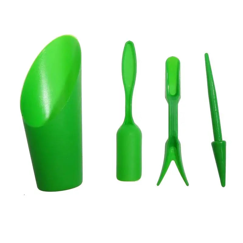 4Pcs Planter Kit Sowing Shovel Spoon Succulents Seedlings Tool Bonsai Fertilizer Plastic Handle Soil Replacement Tools