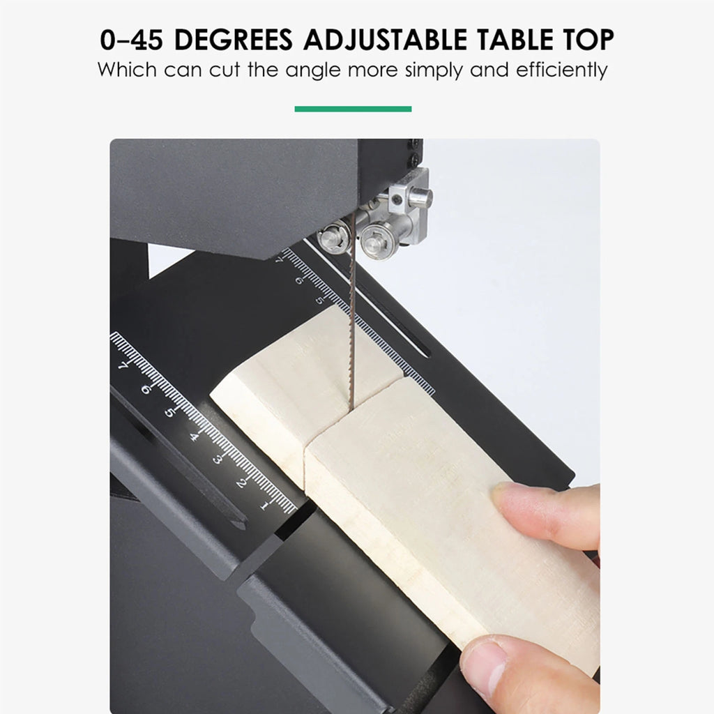 Mini Multifunctional Band Saw Machine 1750RPM Benchtop Band Saw Table Saw Electric Desktop Saws Small Household Cutting Tool for