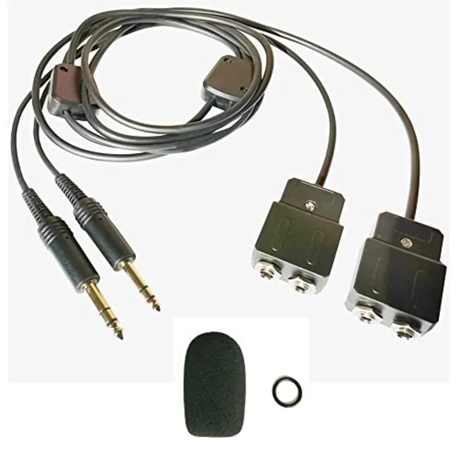 GAM-GA2F General Aviation Headset Splitter-GA Splitter for 2 headsets Free with a Super high Density Sponge with O Ring