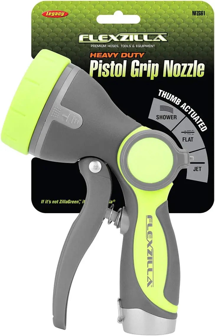 Heavy Duty Pistol Grip Garden Hose Nozzle Sprayer with Comfortable Grip and Durable Construction for Easy Gardening