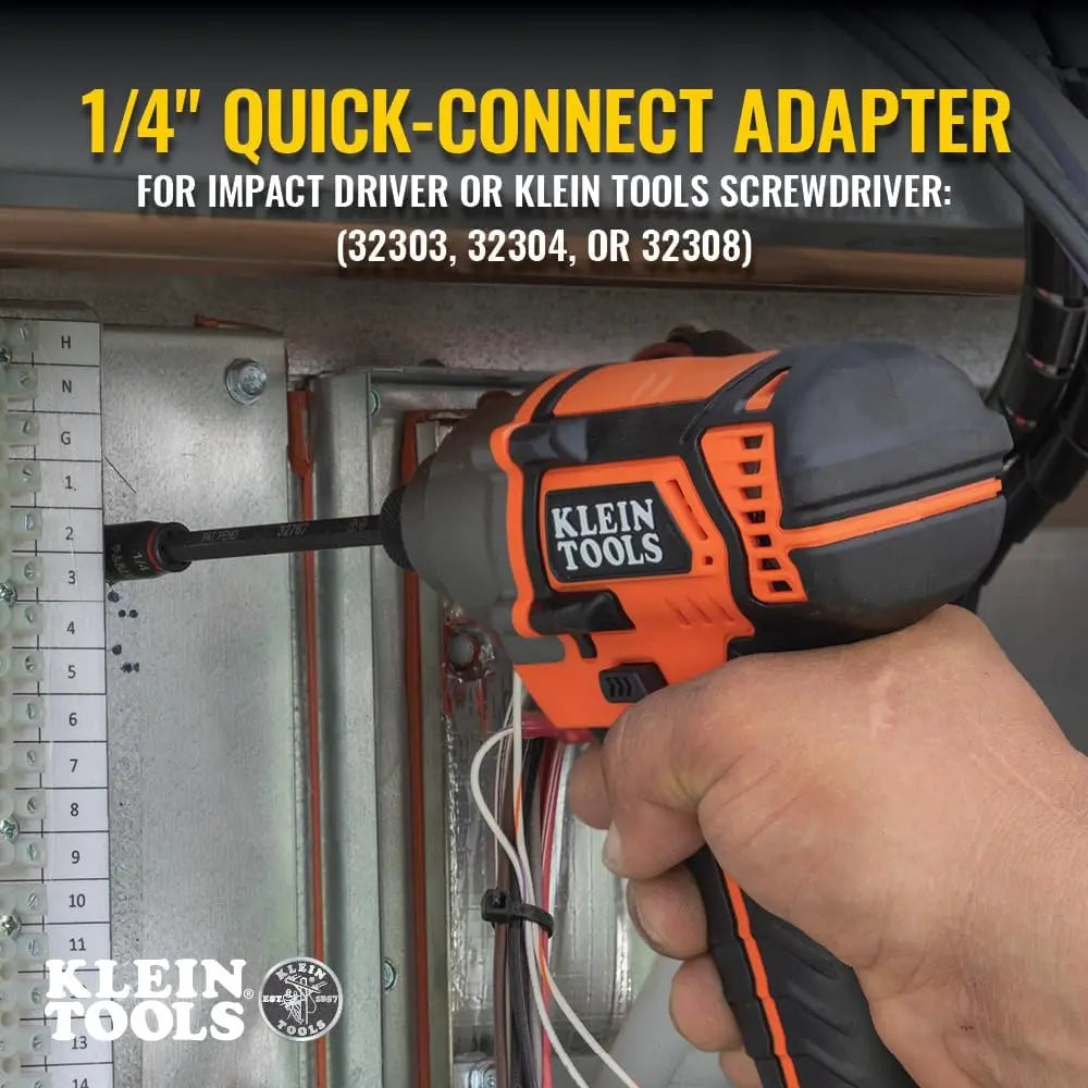 3-in-1 Impact Flip Socket Set, 1/4 & 5/16 Hex Nut Drivers, 3 & 5-Inch, Quick-Connect Adapter