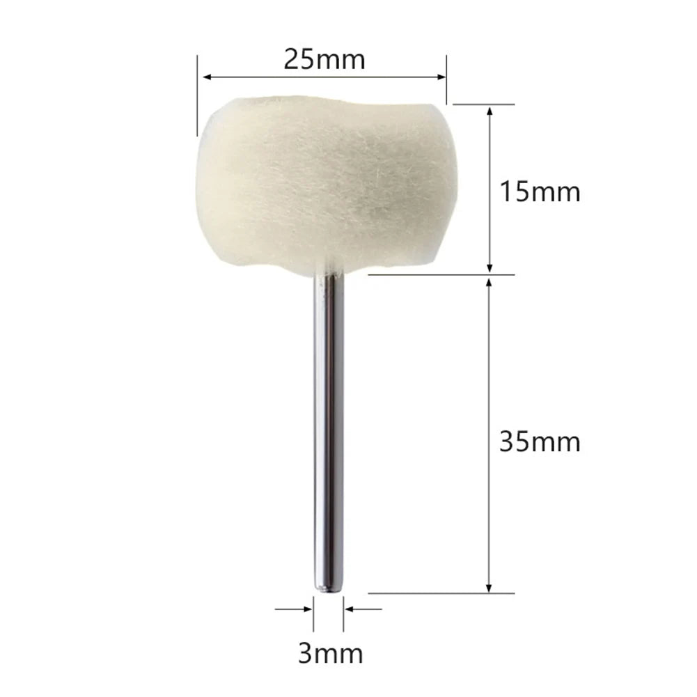 Jewelry Metals Wheels Felt Brushes Tool Accessories Brush Grinding Buffing Wheel for Jade Amber Jewelry