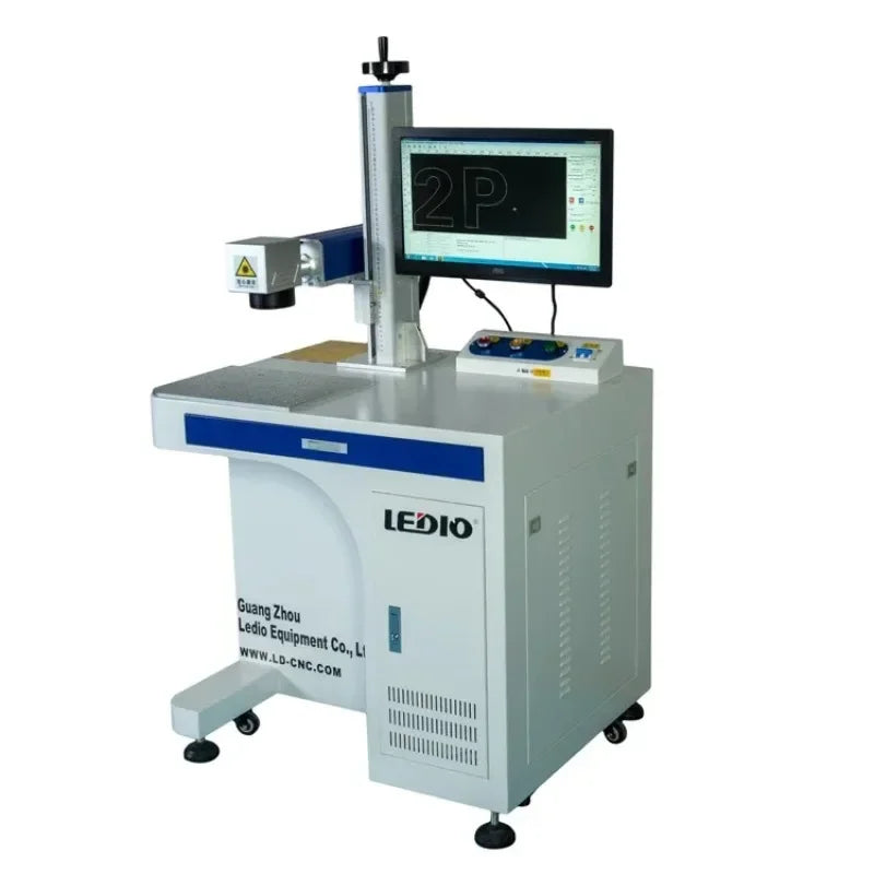 New Portle  30W Fiber lase Marking Machine Desktop Design Engraving Metal Plates Easy to Operate