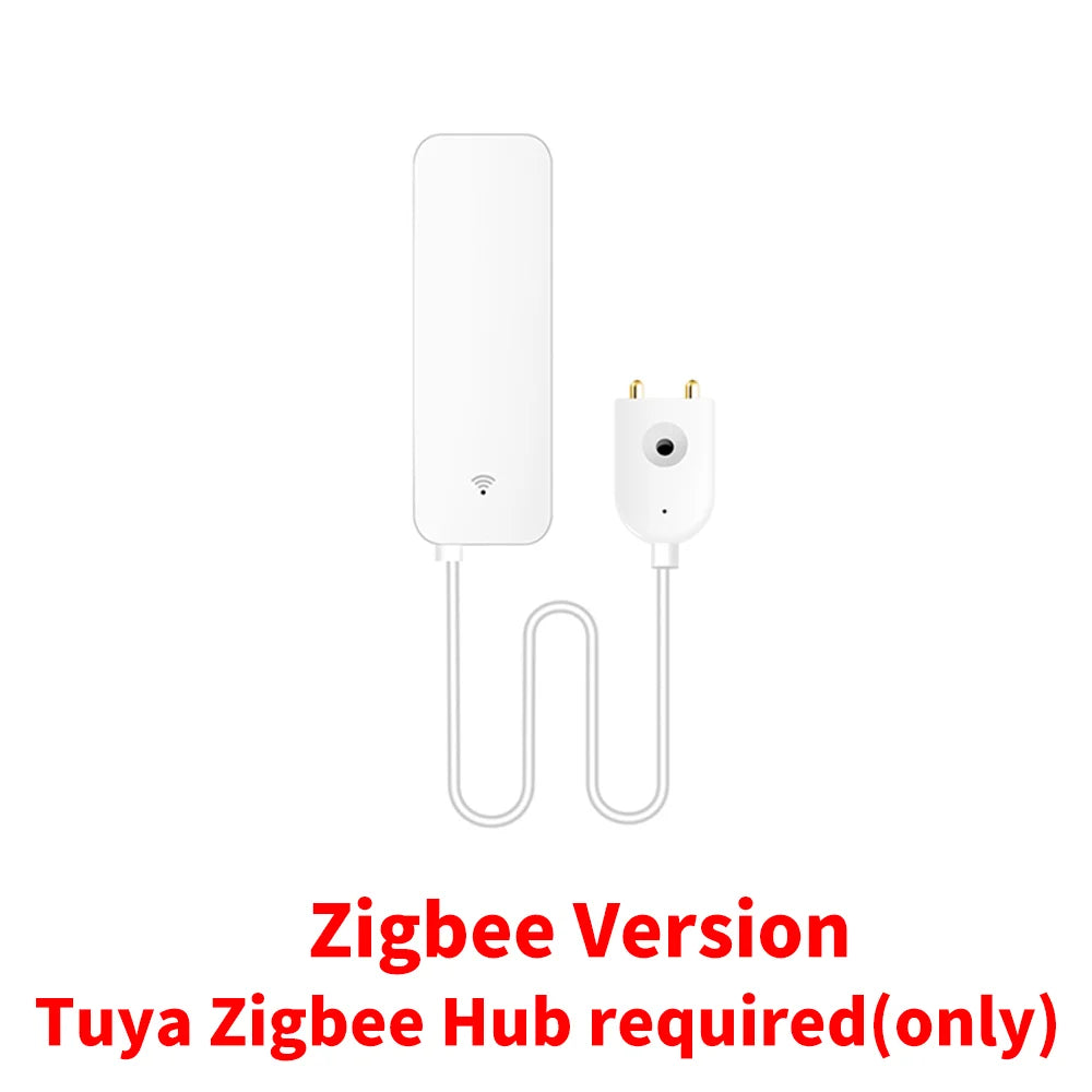 Tuya WiFi Zigbee Smart Water Leak Sensor Liquid Leakage Alarm Devices Overflow Level Detector Flood Protection Support SmartLife