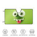 Green Emoji Sun Visor Car sunshades, windshield sun visors, sun protection sunshades, novel car gifts.
