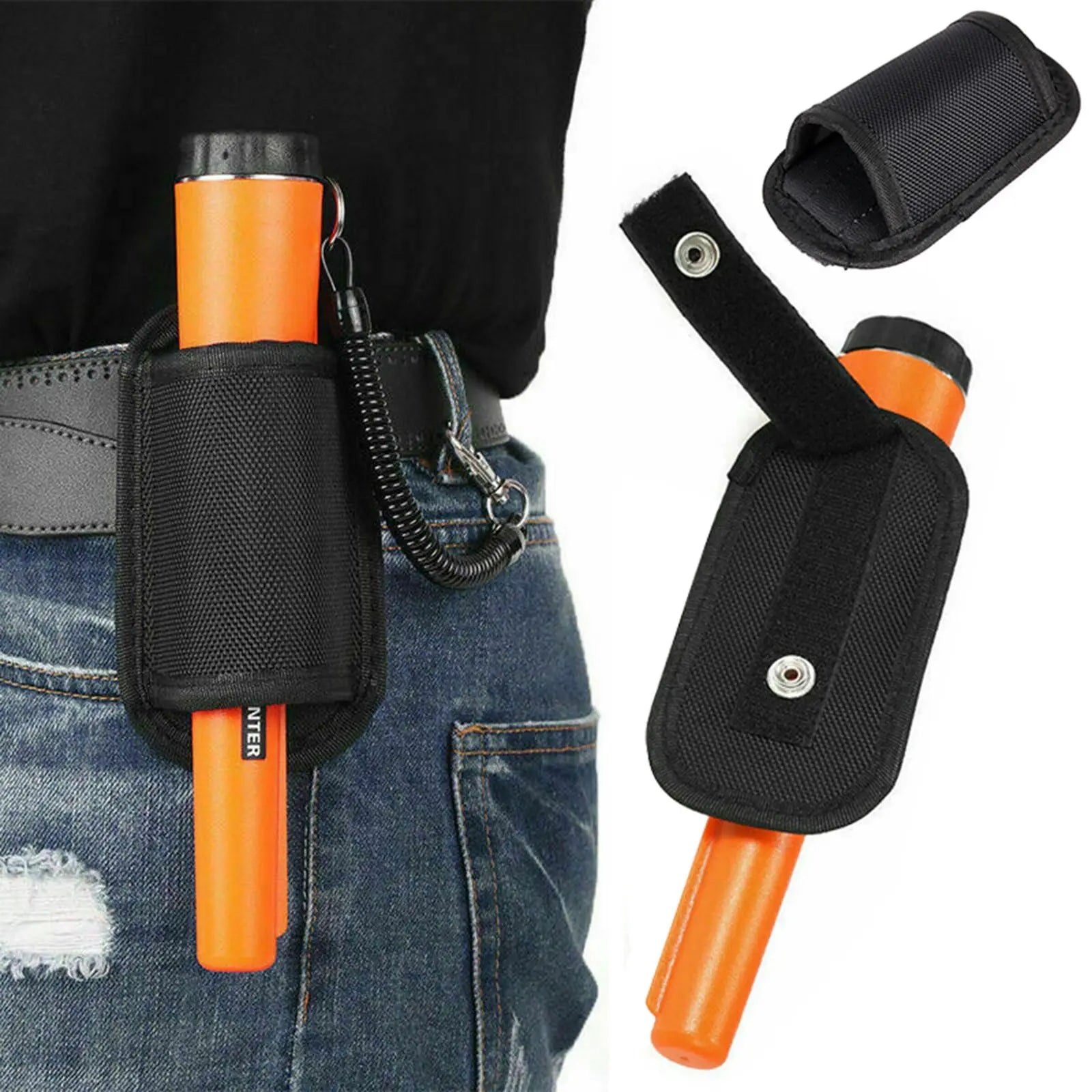 Metal Detector Pinpointer Waterproof Handheld Pin Pointer Wand Golden Treasure Hunting Unearthing Tool Accessories