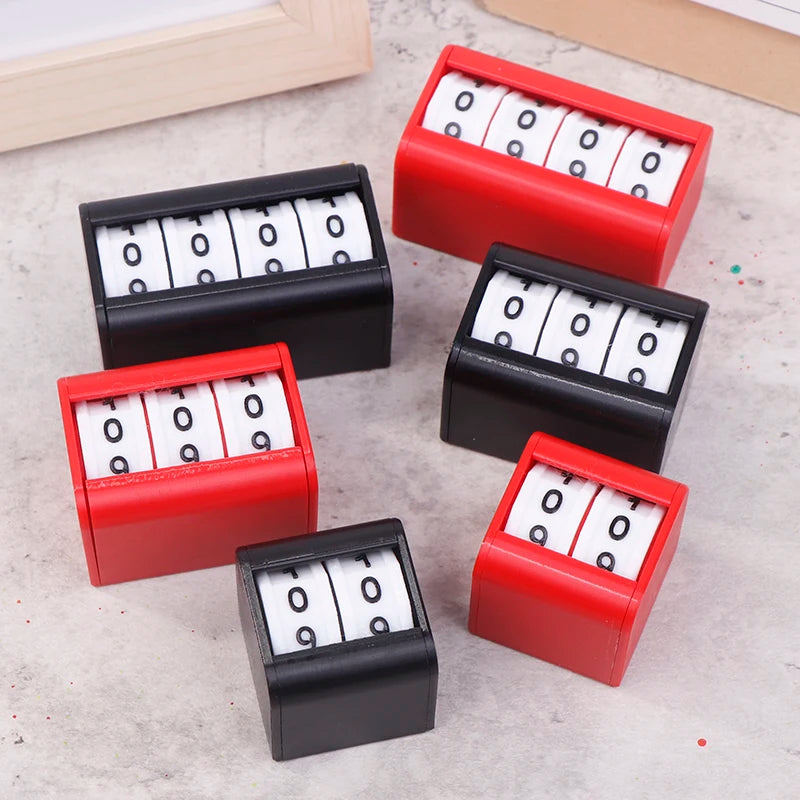 Plastic Counters Board Game Score Counter Life  Tabletop Foosball Scoring Device Billiards Scoring Counter Upgrades Black/Red