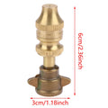 Agricultural Irrigation Nozzle 16*41*8MM Adjustable Pottery Nozzle Pottery Adjustable Spray Effortless Installation