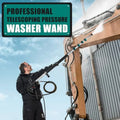 24FT Telescoping Pressure Washer Extension Wand 4000PSI High Reach Power Washer Wand with Rotary Brush 7 Nozzles M22 Adapters G