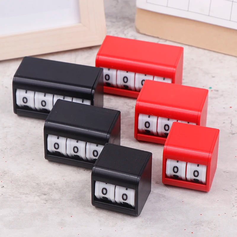 Plastic Counters Board Game Score Counter Life  Tabletop Foosball Scoring Device Billiards Scoring Counter Upgrades Black/Red