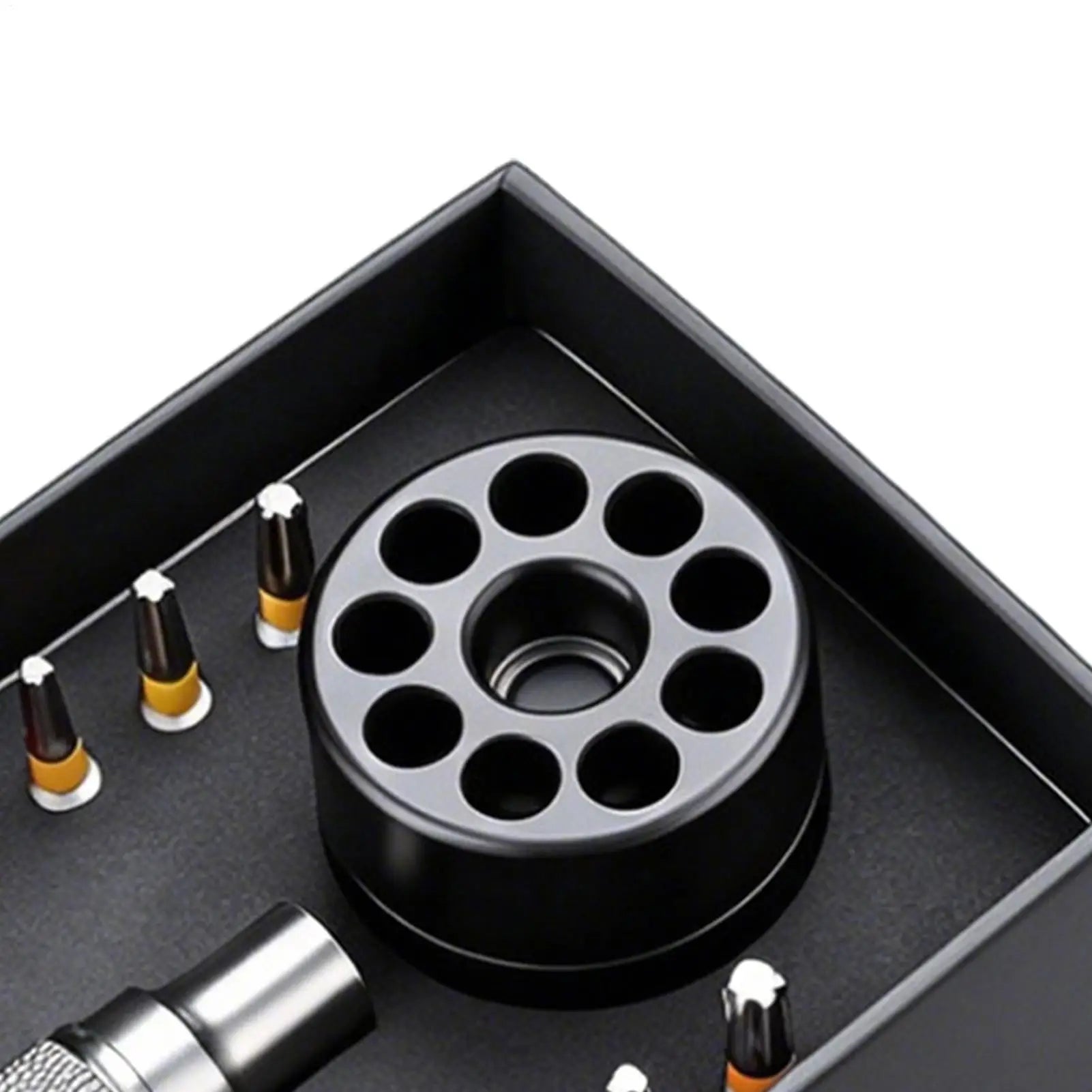 Electric Screwdriver Bits 22 Pieces Magnetic Drilling Tips With Storage Base Ergonomic Handle Driver Bit Set For Electronics