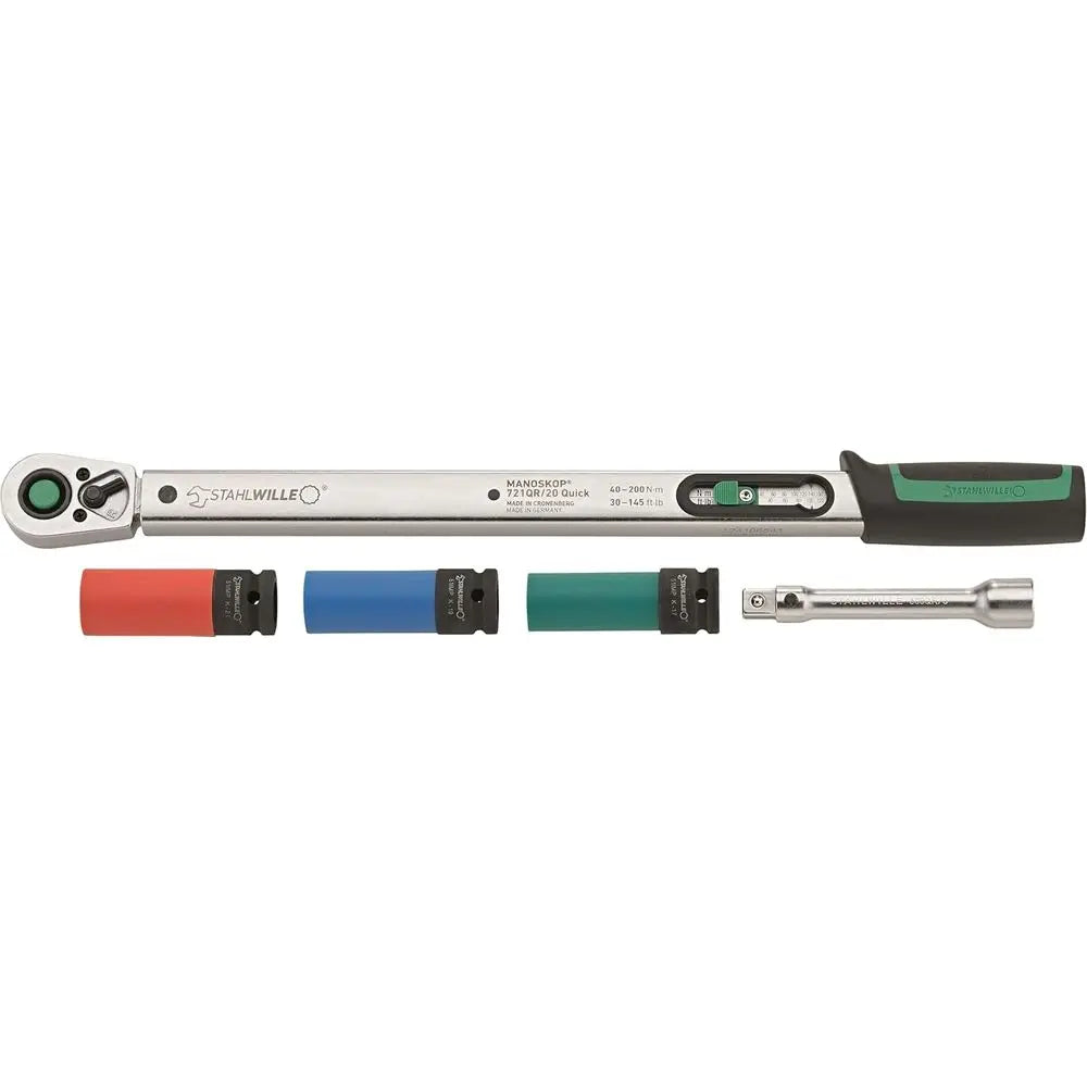 5-Piece Wheel-Changing Kit with Stand, Nut Socket, Extension, and Storage Case, German-Made
