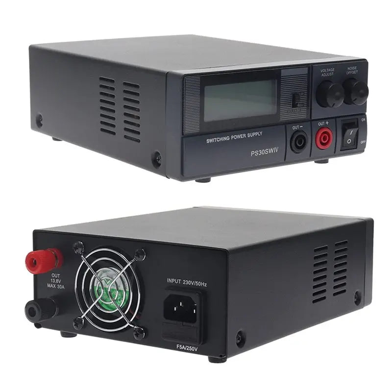 【CYBER MONDAY】For QJE PS30SWIV 13.8V 30A Adjustable Linear Power Supply DC Power Supply Communication Switching Function EU Plug