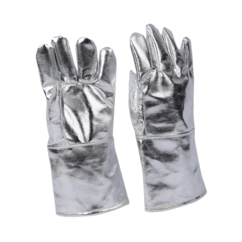 High Temperature Aluminized Gloves Labor Gloves Anti Scald Protection Multifunction Welding Gloves Heat Resistant Gloves