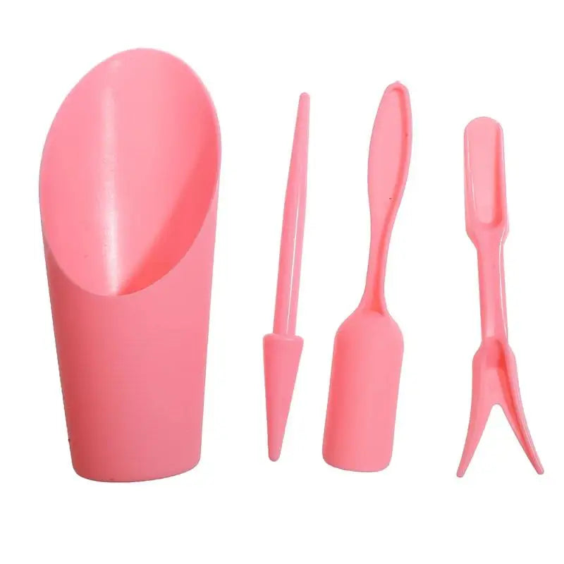 4Pcs Planter Kit Sowing Shovel Spoon Succulents Seedlings Tool Bonsai Fertilizer Plastic Handle Soil Replacement Tools
