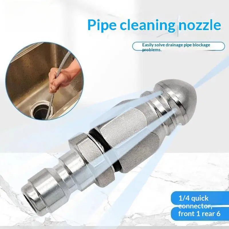 1/3/5Pcs 1/4" Stainless Steel Pressure Washer Quick Plug Drain Hose Nozzle Tool Water Jet High Pressure Sprayer Nozzle