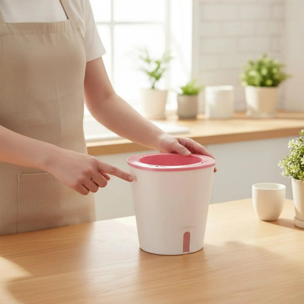 Self Watering Planter Easy to Clean Self Watering Pot Water Reservoir Planter Non Garden Container Resistant