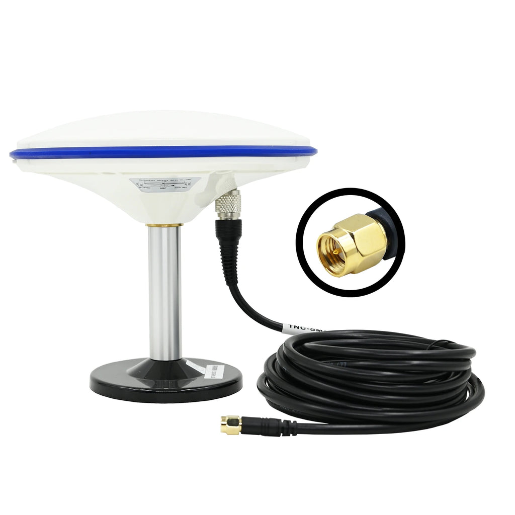 QUESCAN 40dB HG-GOYH7061 RTK GPS GNSS Antenna L1 L2 L-band 1575.42MHz 1227.6MHz GPS Antenna for Agricultural Surveying  CORS