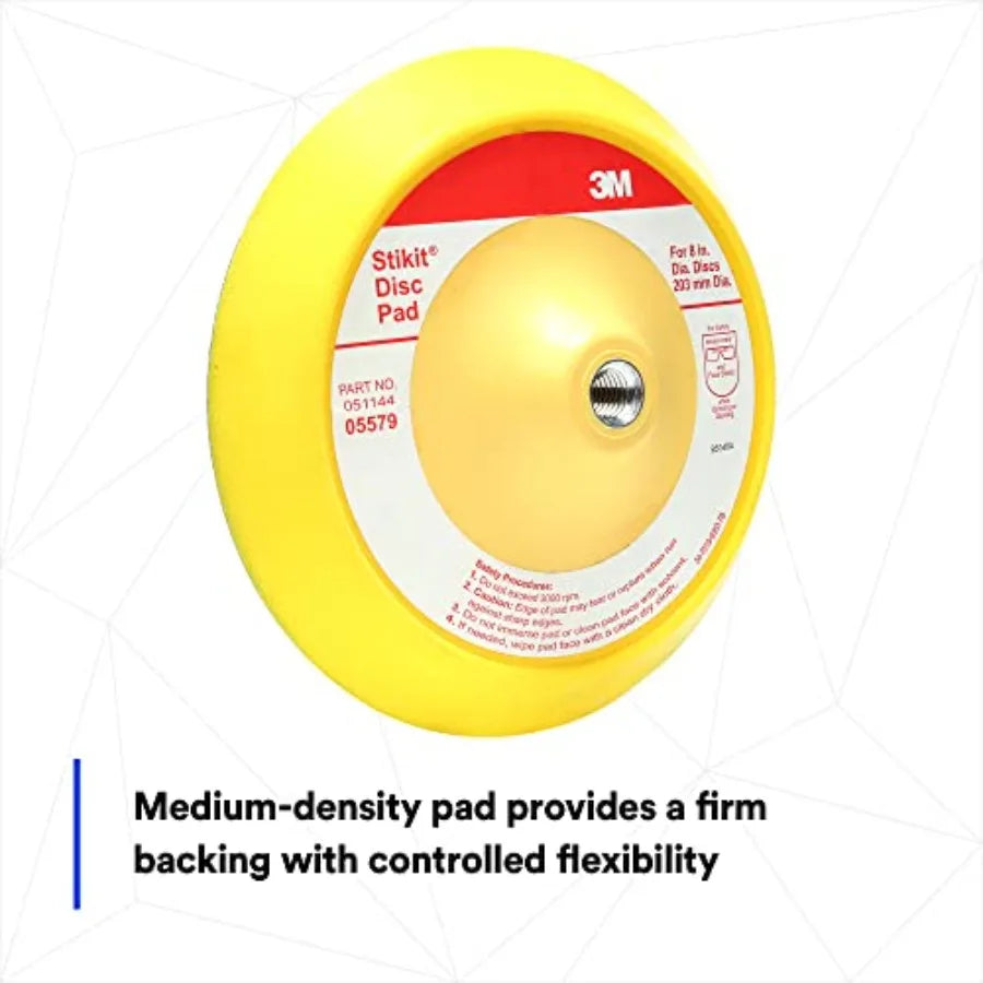 Stikit Disc Pad 05579 8 in For PSA Discs Abrasive Durable Foam Body