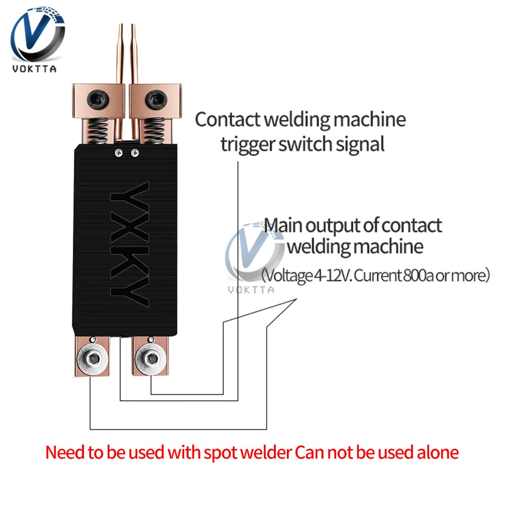 18650 Battery Spot Welding Pen 4-12V Integrated Welder Hand-held with Automatic Trigger Double Springs Spot Welder Machine