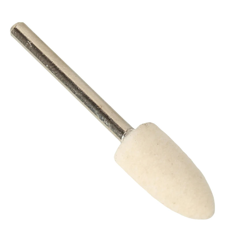 Wool Felt Mounted Polishing Buffing Wheel 3mm Shank for Grinder Drill Rotary Tools Grit 8mm