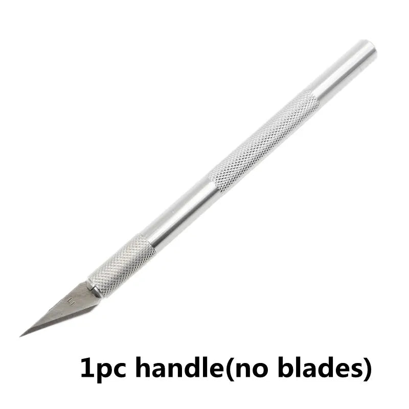 100pcs Engraving Non-Slip Metal Knife Blades Cutter Craft Knives for Mobile Phone PCB Repair Hand Tools Accessories