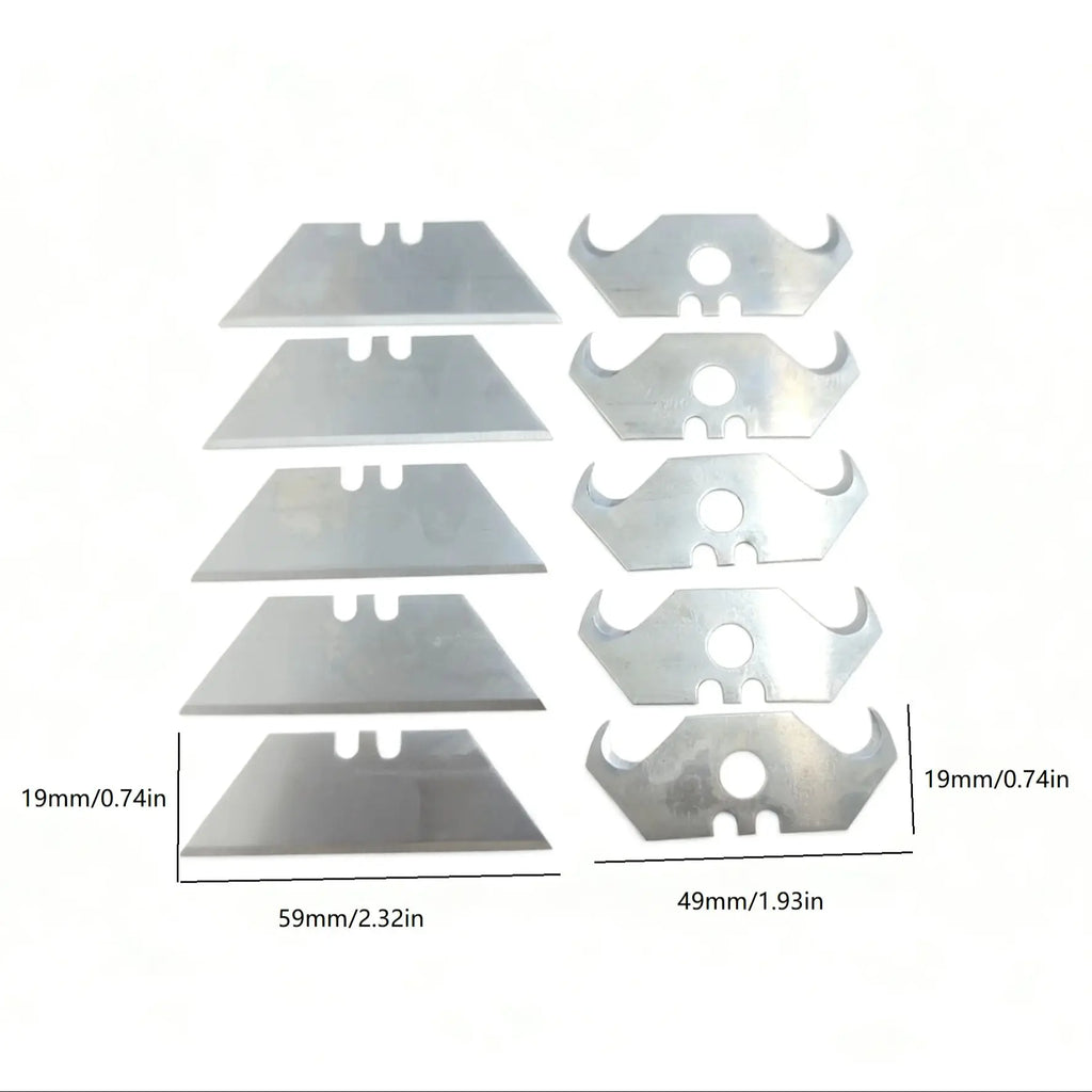 Trapezoidal hook-shaped combination cutting blade, DIY/ leather/carton special durable multi-functional sharp tool replacement b