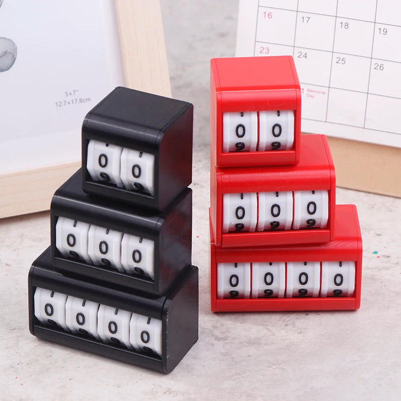 Plastic Counters Board Game Score Counter Life  Tabletop Foosball Scoring Device Billiards Scoring Counter Upgrades Black/Red