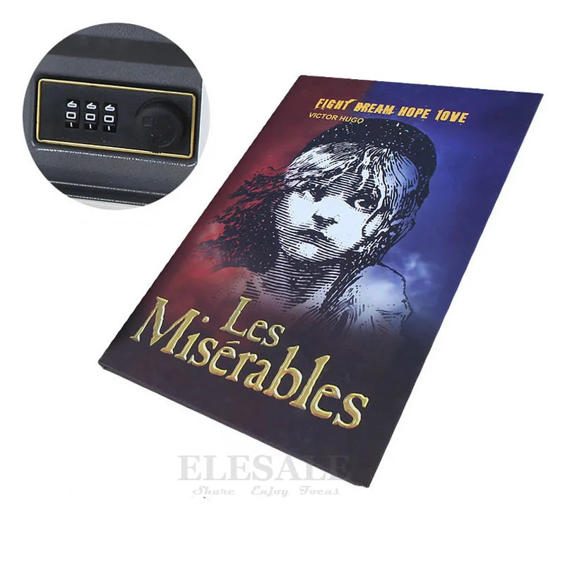 Hidden Safe Box Simulation Book Password Combination Key Lock Sight Secret Compartment Home Office Car Money Jewelry Phone Safes