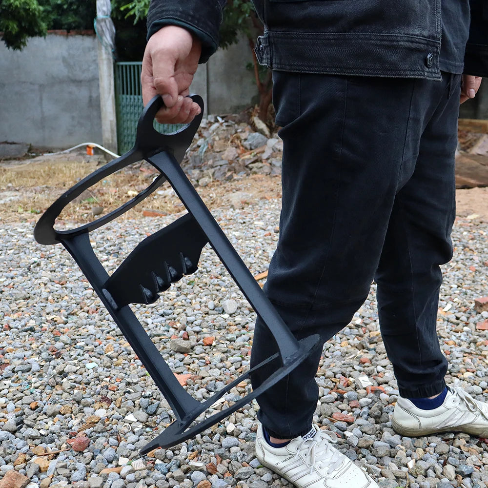 Log Splitter - Manual Splitting Tool - Steel Wedge Point Splits Firewood Like A Boss Safely & Easily