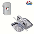 A Cute Hello Kitty Series Portable Data Cable and Earphone Storage Bag Anti-Drop and Zipper Closure Large Capacity