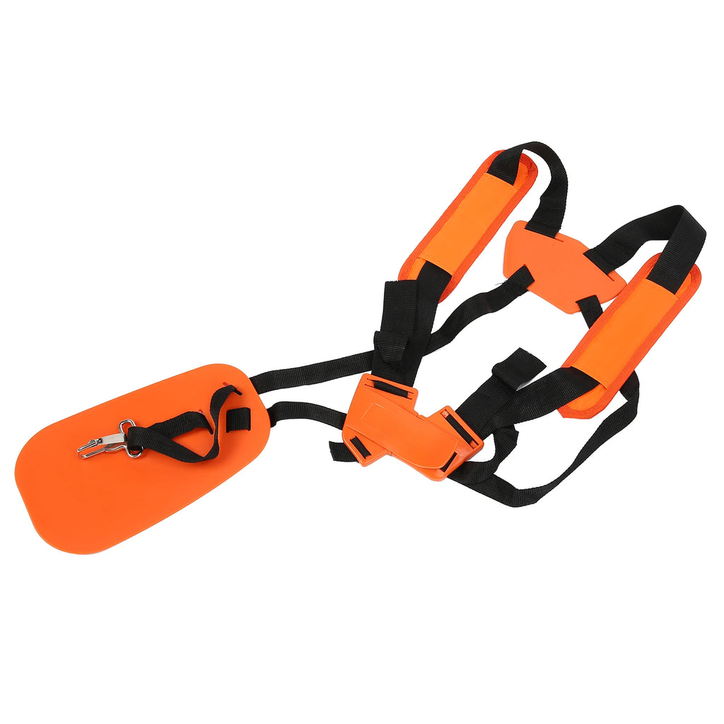 Orange Double Shoulder Nylon Lawn Mower Brushcutter Carrier Lightweight/Comfortable Trimmer Carrier Durable Gardening Aids