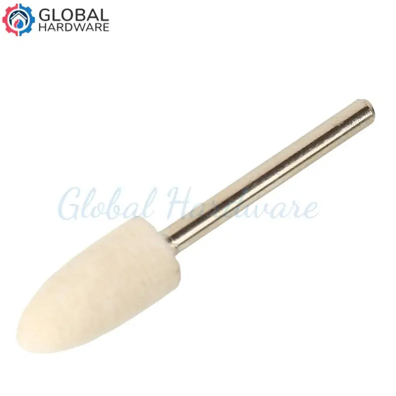 Wool Felt Mounted Polishing Buffing Wheel 3mm Shank for Grinder Drill Rotary Tools Grit 8mm