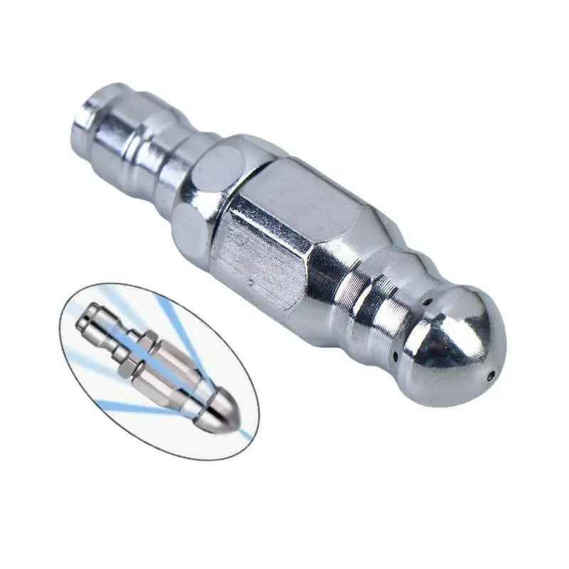 1Pc 1/4" Stainless Steel Pressure Washer Quick Plug Drain Hose Nozzle Tool Outdoor Garden Water Jet High Pressure Sprayer Nozzle