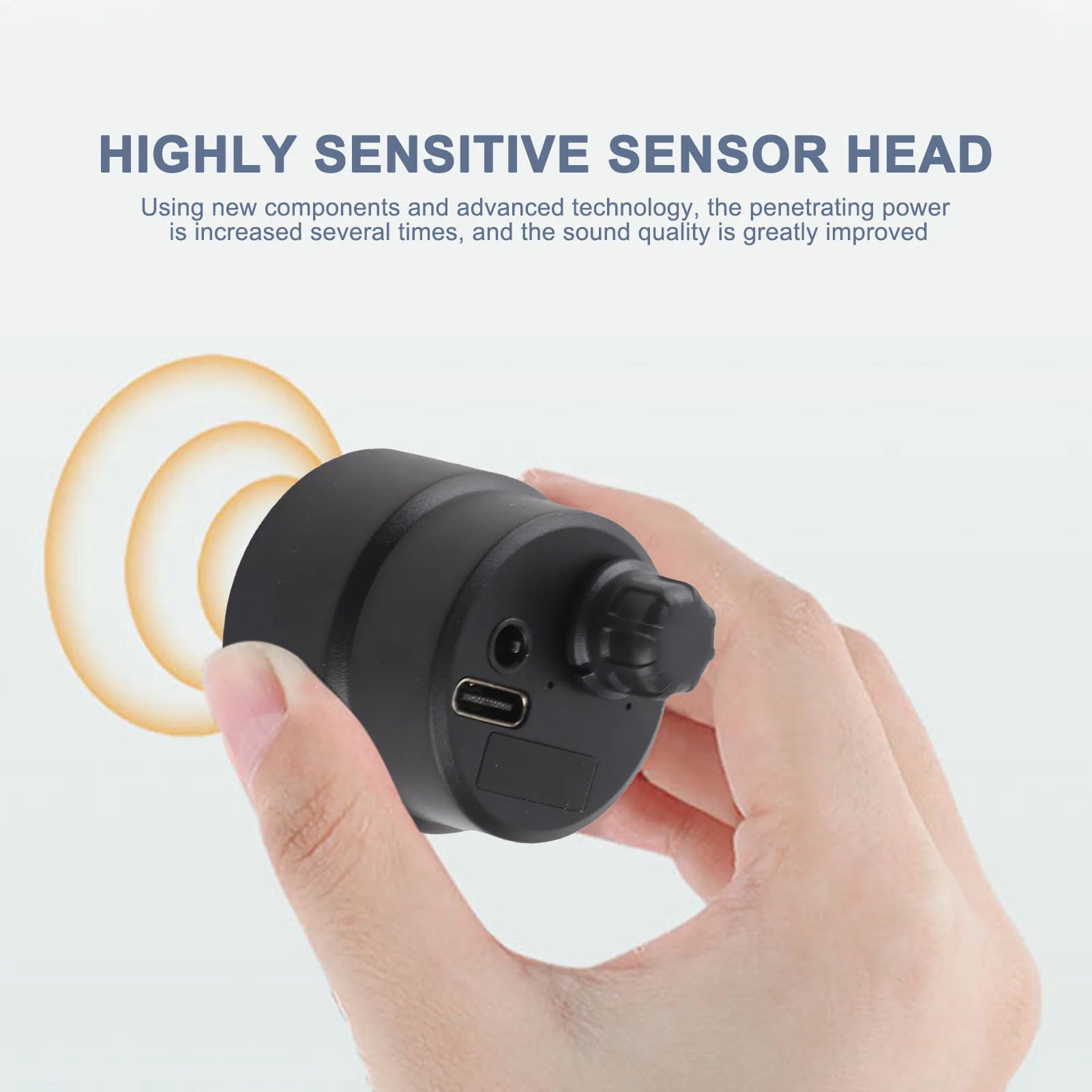 Wall Pipe Leak Listen Detector Wireless 12mA High Strength for Water Cement Steel Pipe Wall Microphone Listen Detector