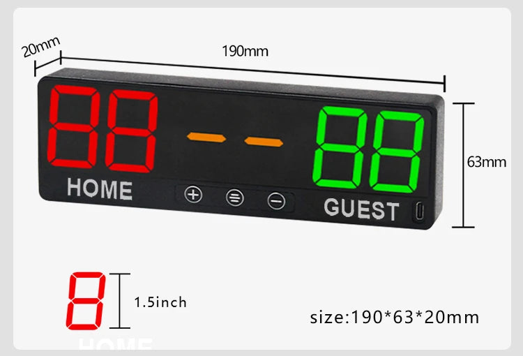 hit productCheetie LED Billiard Scoreboard Digital Snooker Scoring Board Control Electronic Match Score Keeper for Pool Club Are