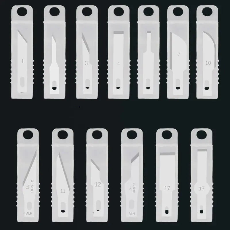100pcs Engraving Non-Slip Metal Knife Blades Cutter Craft Knives for Mobile Phone PCB Repair Hand Tools Accessories