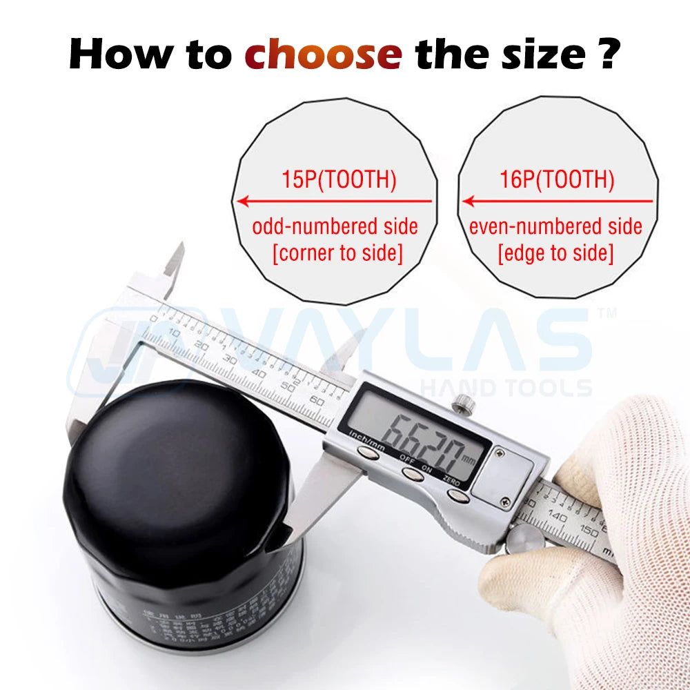 1/2" Square Dr. Steel 72mm-73mm Oil Filter Wrench Cap Housing Tool Remover 14 Flutes Universal For LEXUS PREVIA CROWN