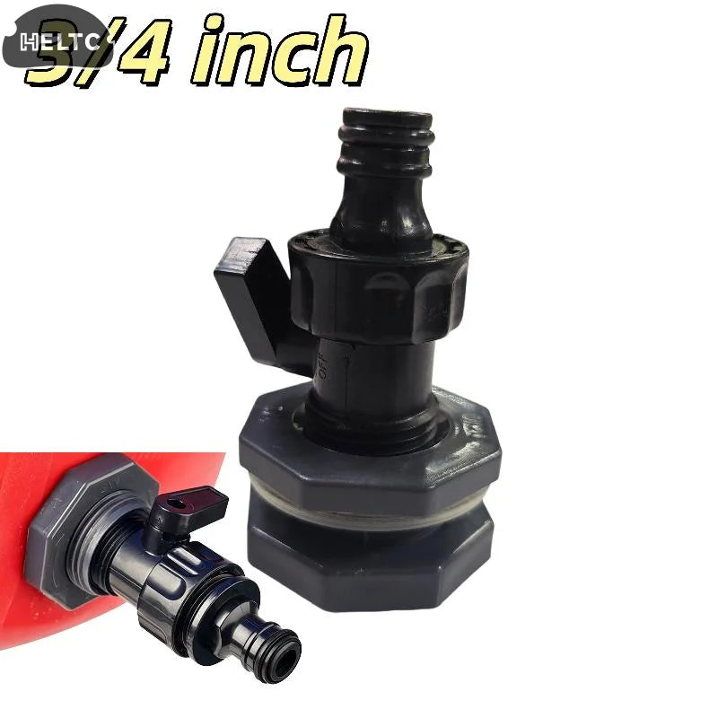 PVC Rain Bucket Valve Fittings Kit 3 4 Inch Diverter Connector for Efficient Water Storage in Garden Backyard