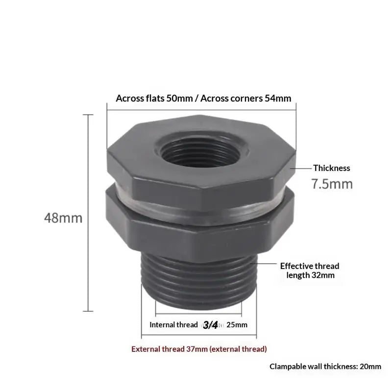 1 Set 3/4 Inch Rain Bucket Valve Fittings Connectors PVC Rain Bucket Diverter Kit Water Pipe Fittings Home Spray Gun Accessories