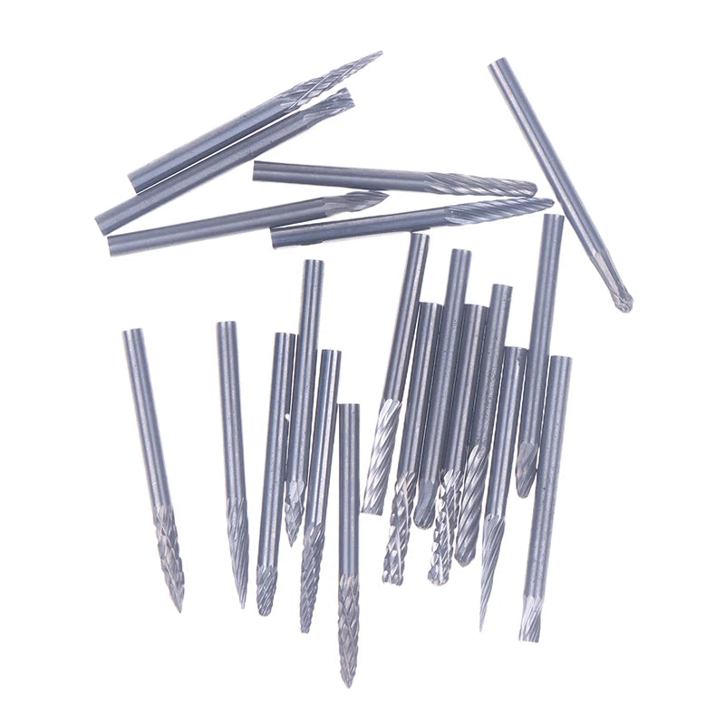 1PCS Tungsten Carbide Rotary File Hard Alloy Rotary Bur Drill Bit 3mm Shank Engraving Cutter Grinding Head For Metal And Plastic