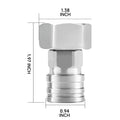 Garden Hose To Pressure Washer Adapter 3/4 GHT To 1/4 Quick Connect Stainless Steel For Car Patio Cleaning Tool
