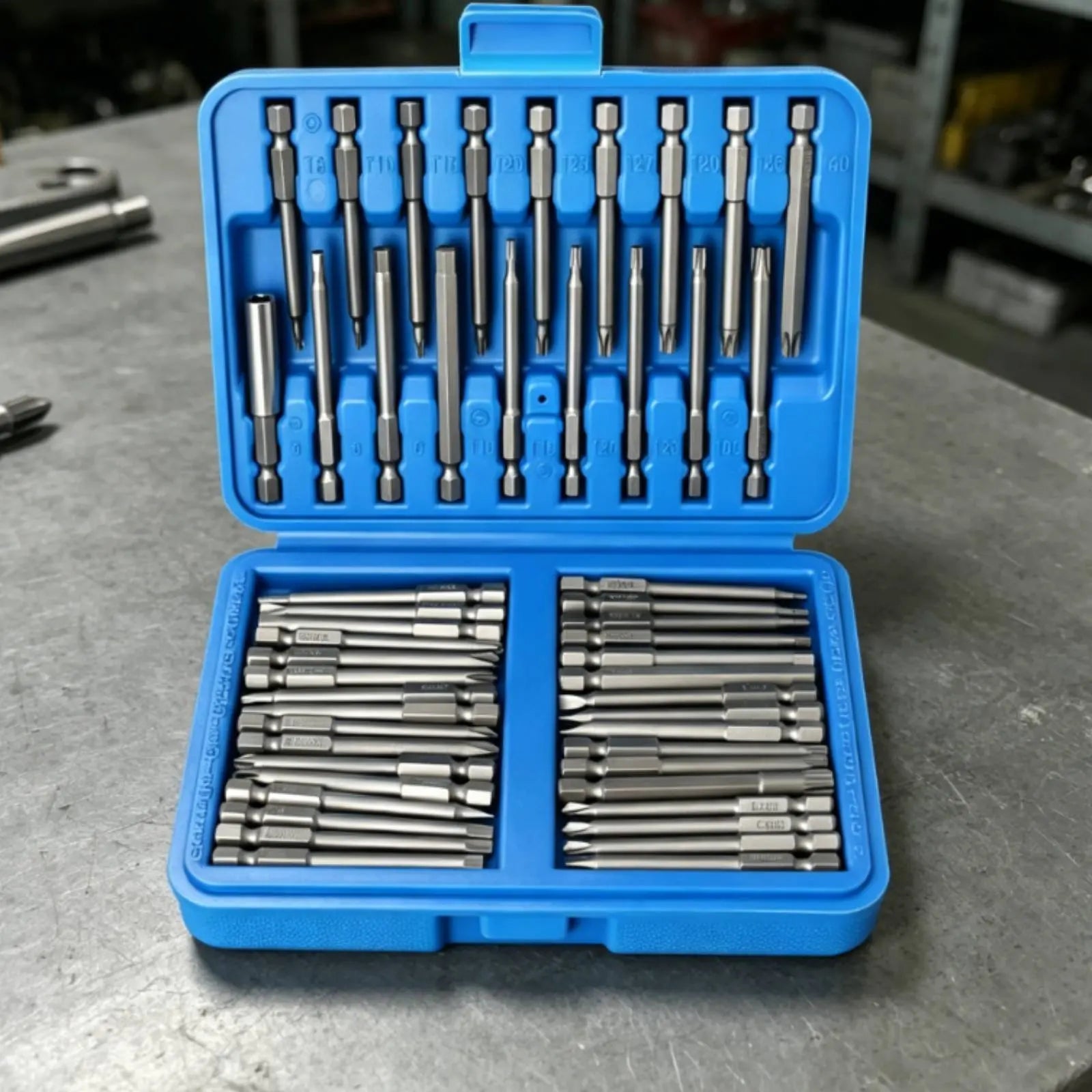 50 Pieces Attracting Screwdriver Bits Heat Treated Attracting Screwdriver Bit 1/4 Inch Driver Bits Strong Grip Tool Set