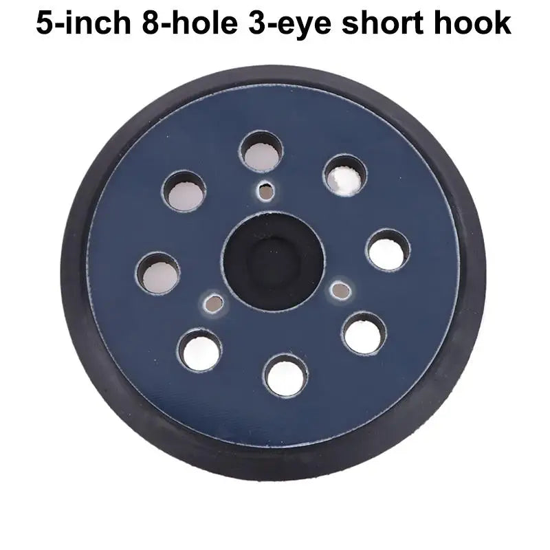 5-Inch 8-Hole Hook Loop Backing Pad for Orbital Sander, Compatible with Electric Polishers & Grinding Discs