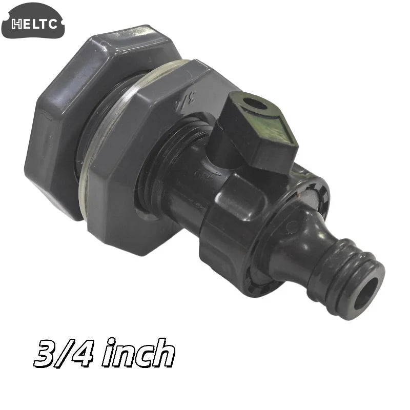 PVC Rain Bucket Valve Fittings Kit 3 4 Inch Diverter Connector for Efficient Water Storage in Garden Backyard